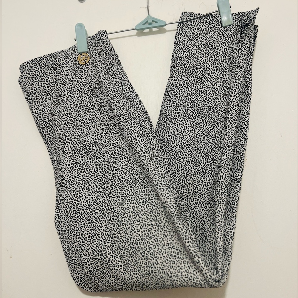 MICHAEL Michael Kors Black and White Patterned Leggings